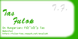 tas fulop business card